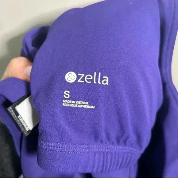 NWOT ZELLA NORDSTROM ULTRAVIOLET PURPLE CROPPED TOP/BRA S - Picture 5 of 6